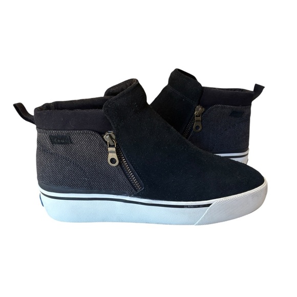 Keds Womens Cooper Black Suede/Canvas Zip Booties, Size 8.5, Excellent Condition - Picture 7 of 9